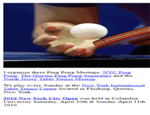 Tablet Screenshot of nycpingpong.net